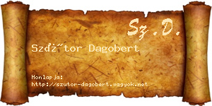 Szútor Dagobert névjegykártya